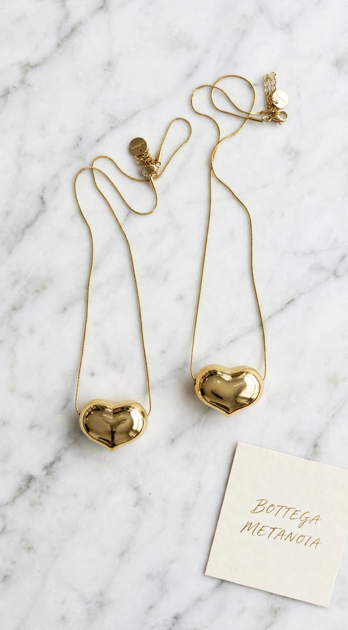Collana cuore pieno Gold