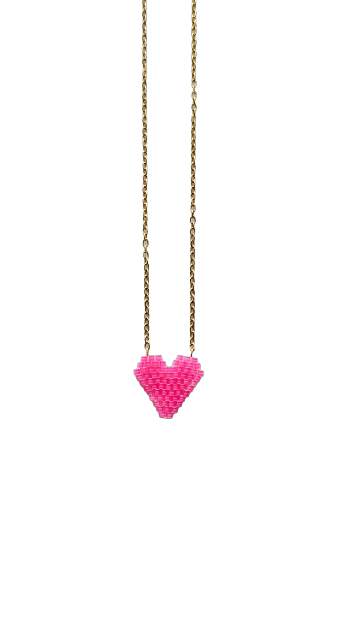 Cuore rosa fucsia miyuki