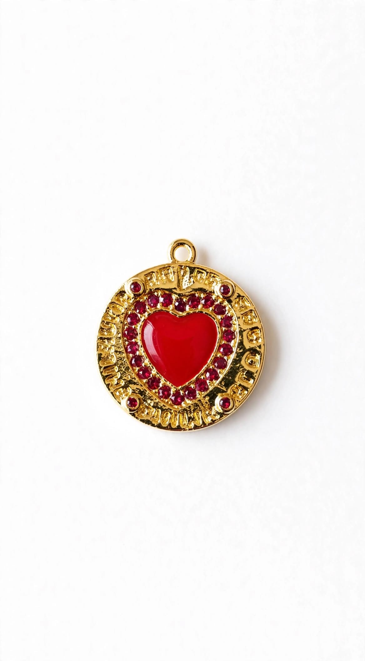 Ciondolo cuore ex voto contemporaneo