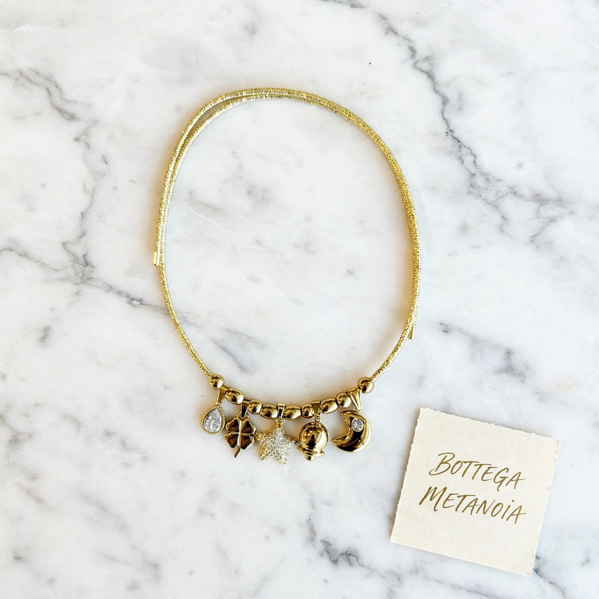 Collana magnetica Gold porta fortuna