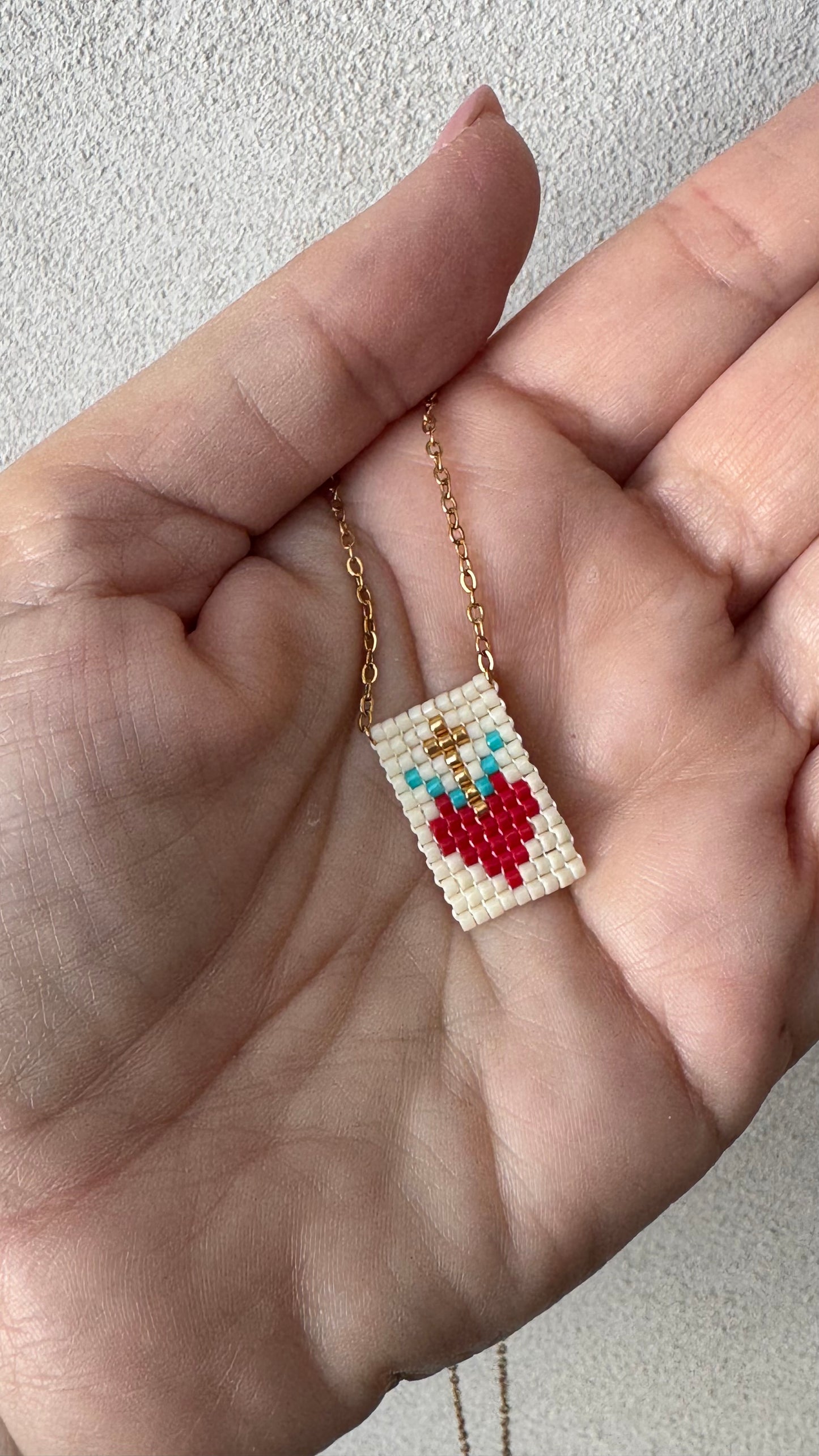 Collana miyuki sacro cuore