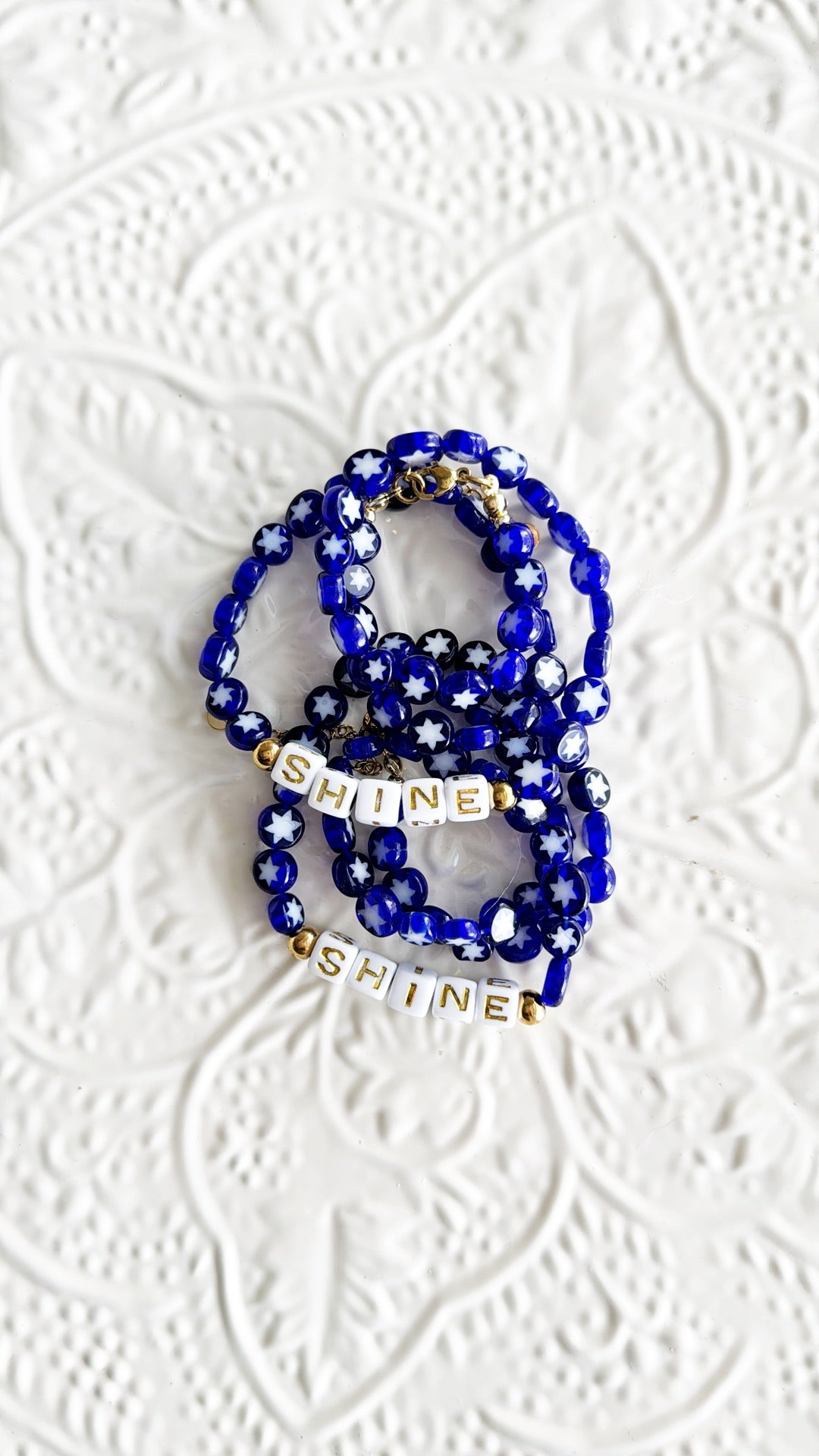 Collana shine blue