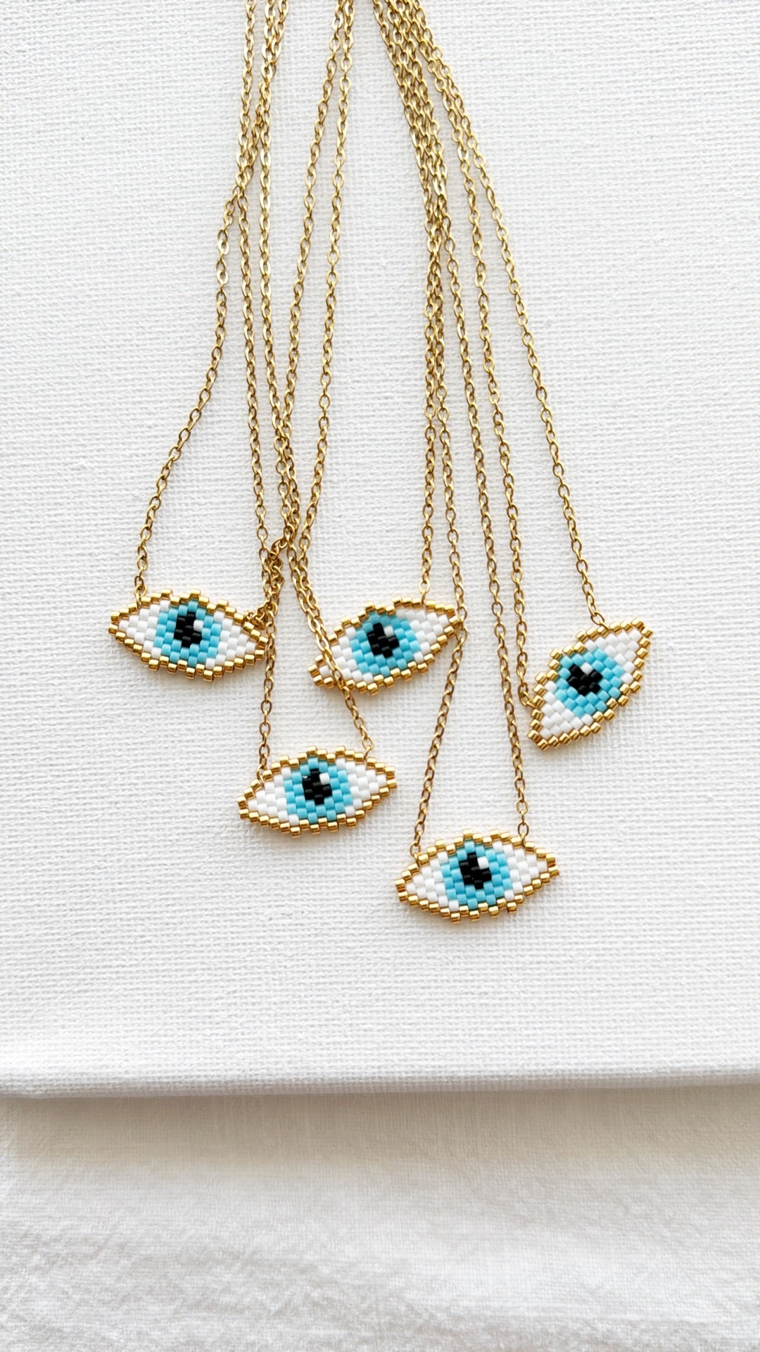 Collana occhio miyuki porta fortuna