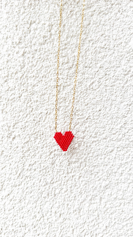 Collana cuoricino Miyuki