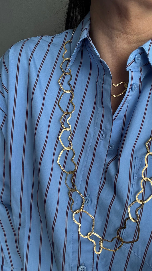 Collana lunga mille cuori matti