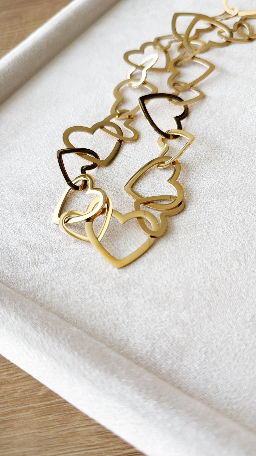 Collana lunga mille cuori matti