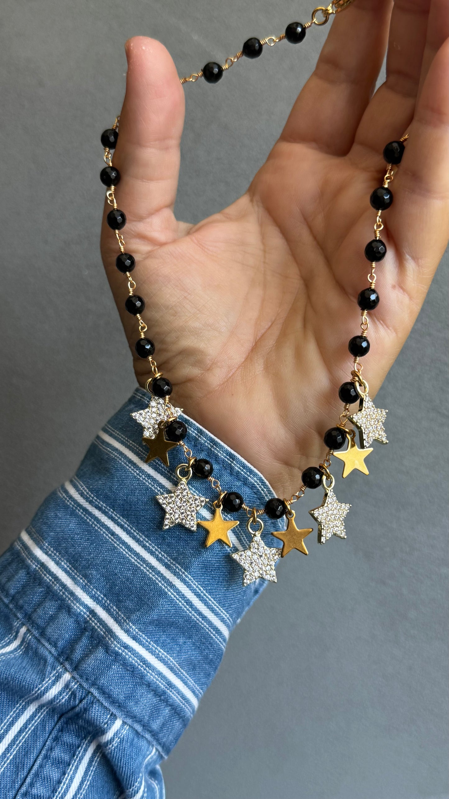 Collana fiying star black