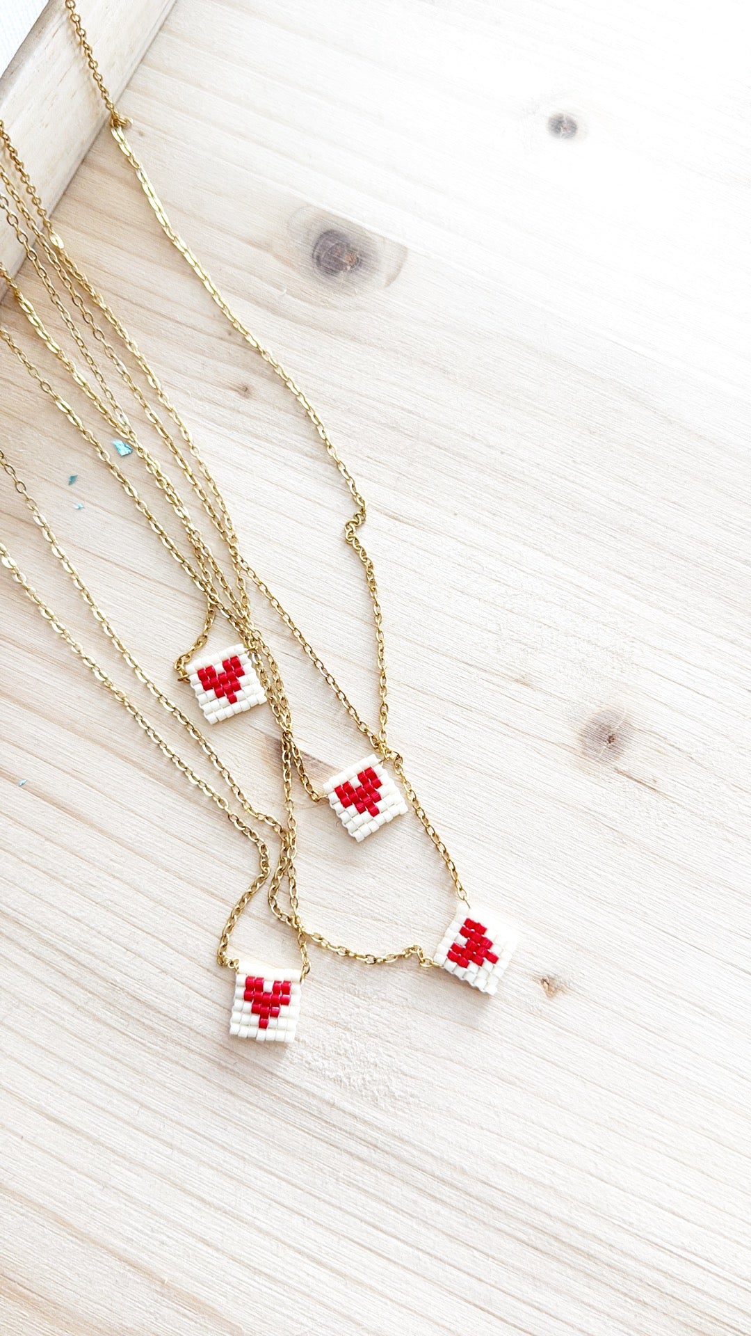 Collana Miyuki  mini cuore