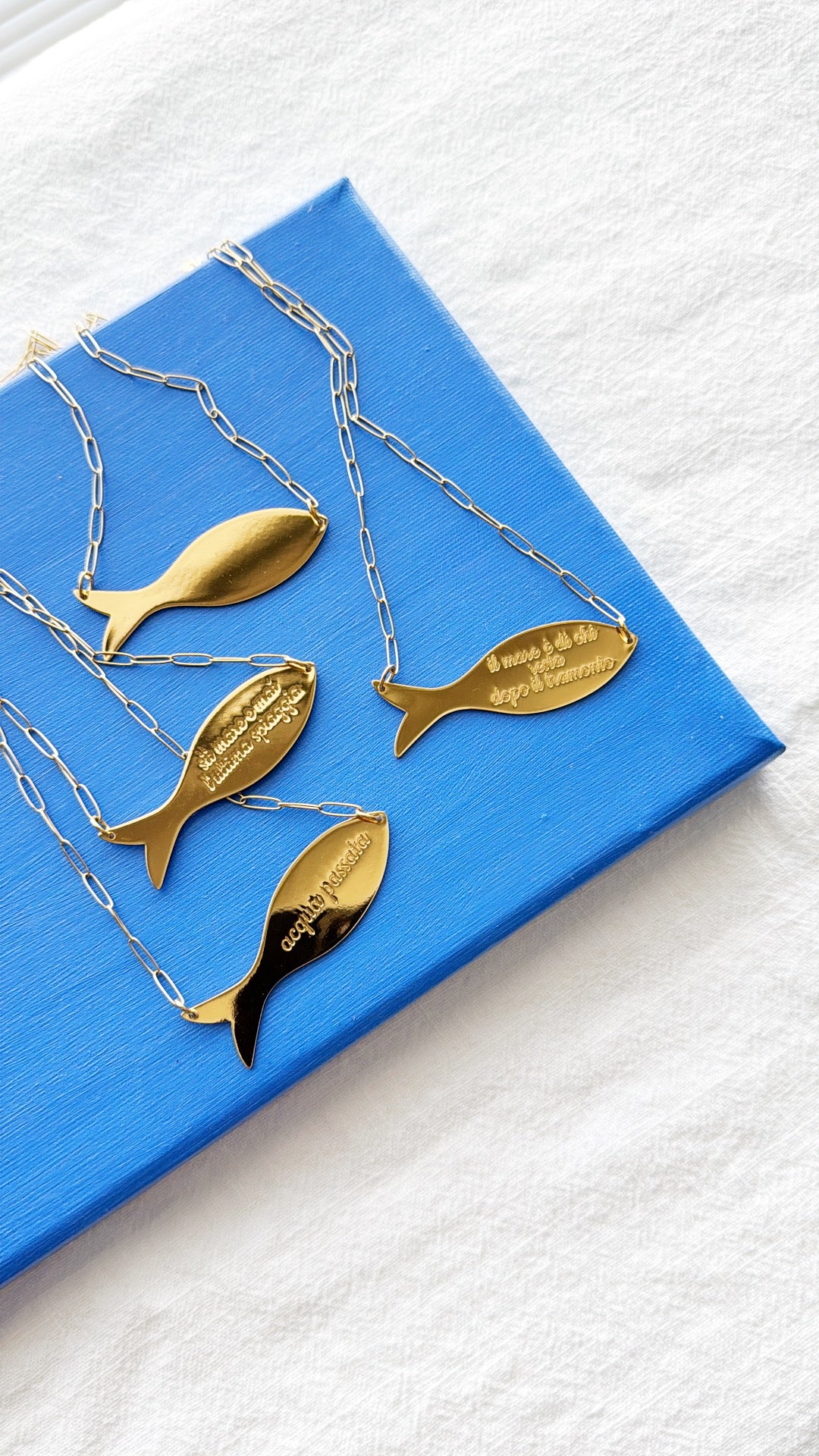 Collana talking fish big simple