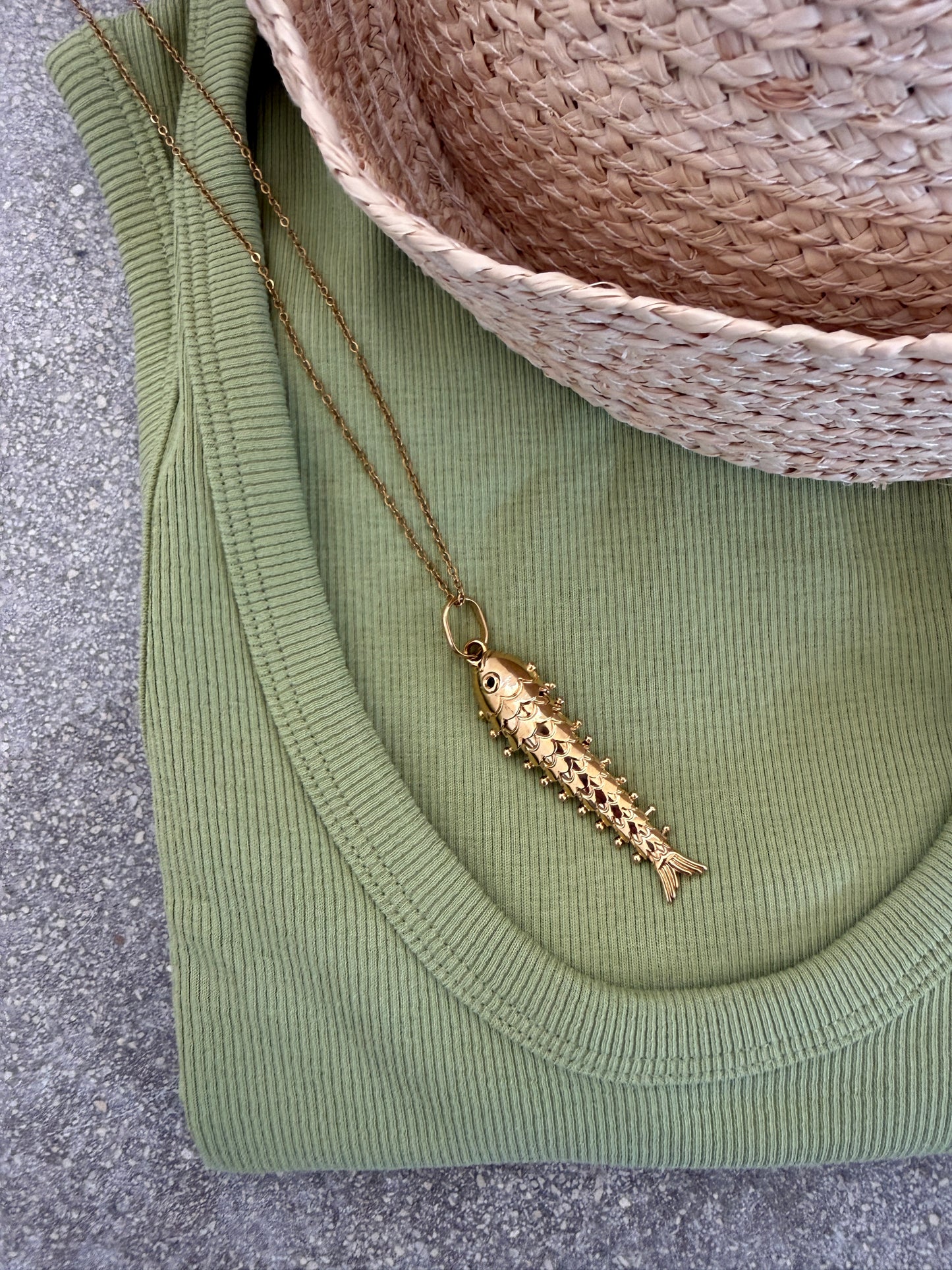Collana pesce boqueron catena basic
