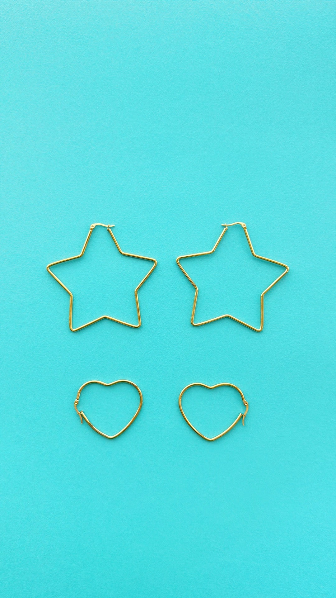 Orecchini stella e cuore