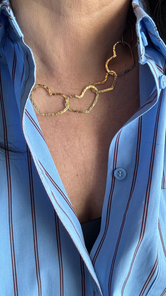 Collana girocollo mille cuori matti