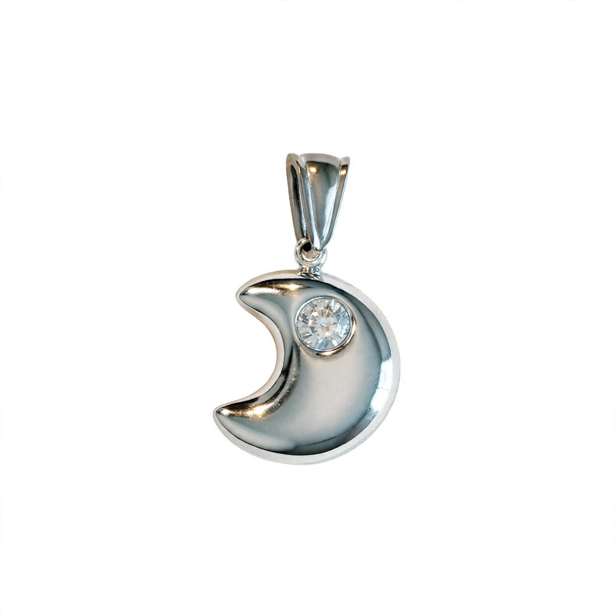 Ciondolo luna silver