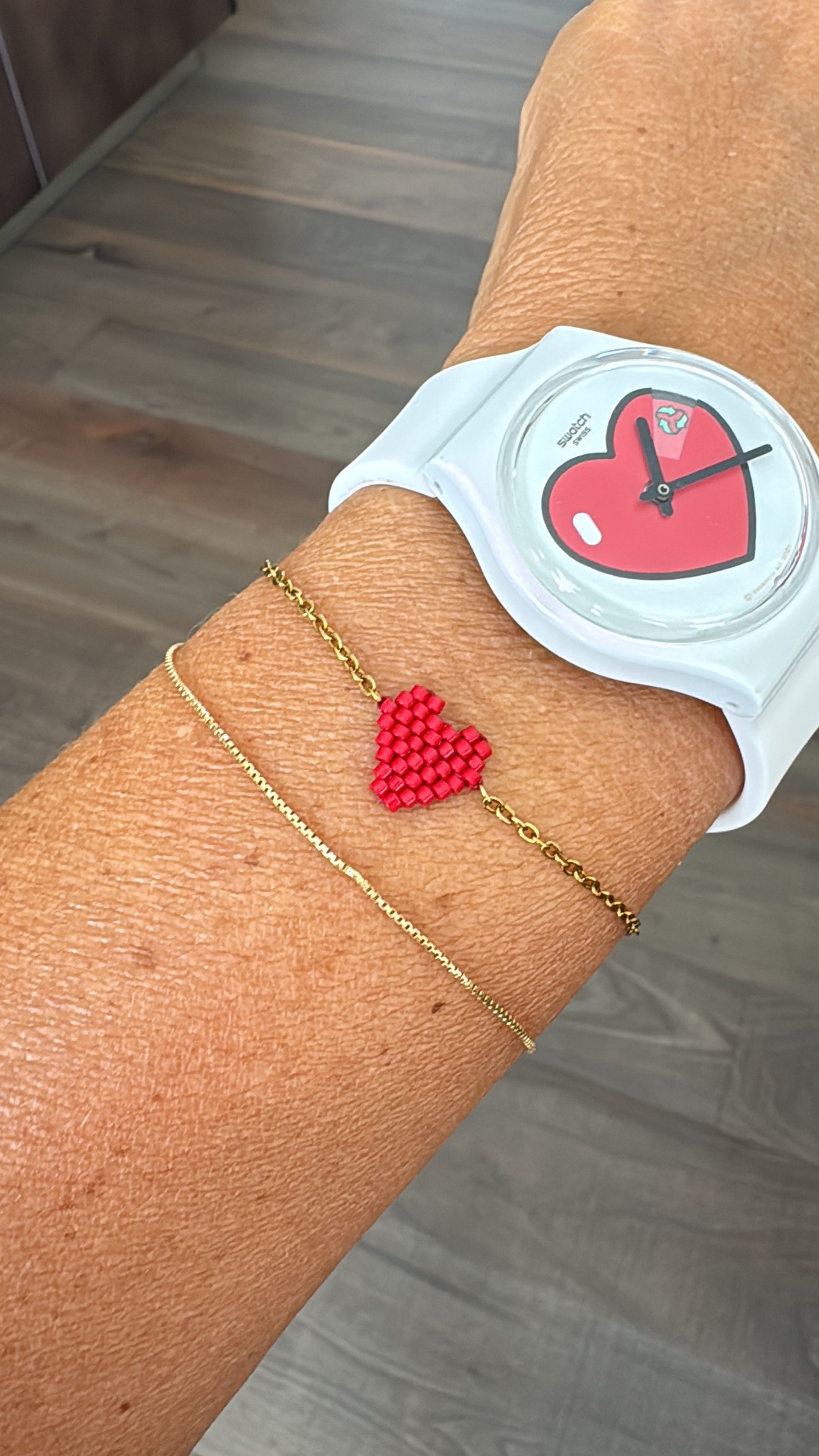 Bracciale cuore piccolo Miyuki