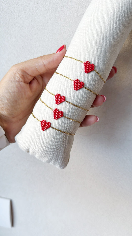 Bracciale cuore Miyuki