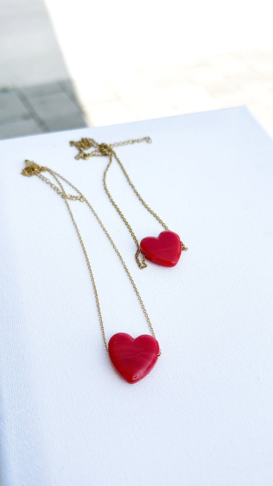 Collana cuore murano