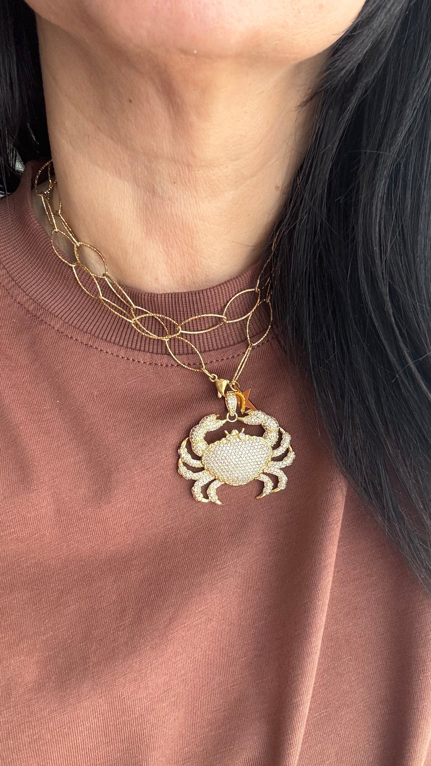 Collana granchio shine