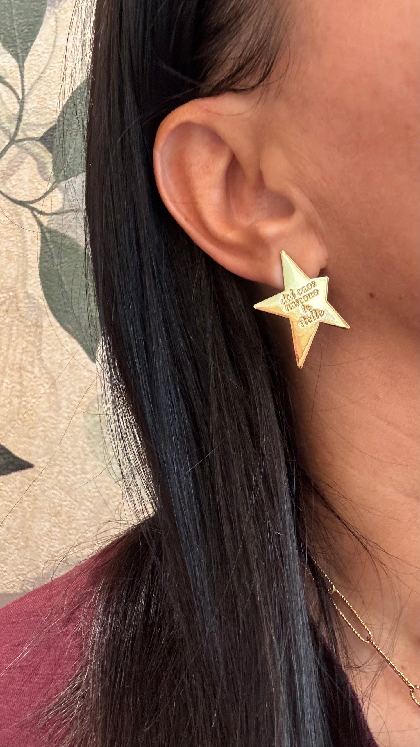 Mono orecchino destro piccola stella