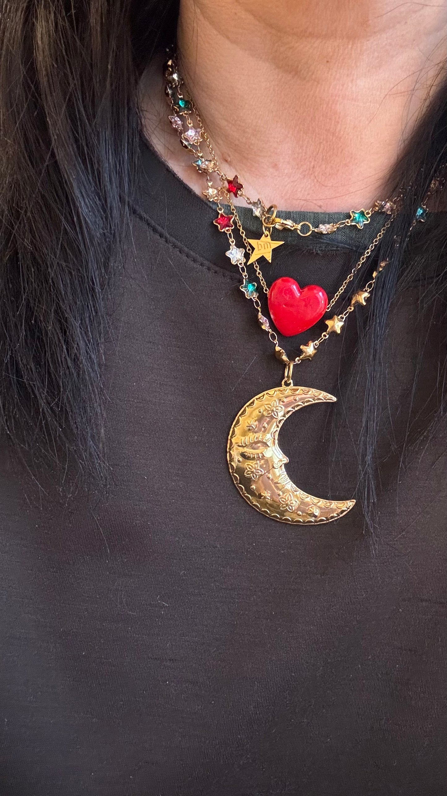 Collana cuore murano