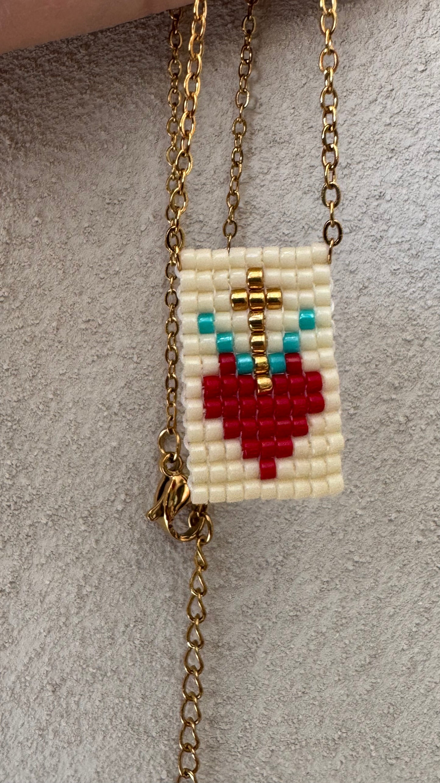 Collana miyuki sacro cuore