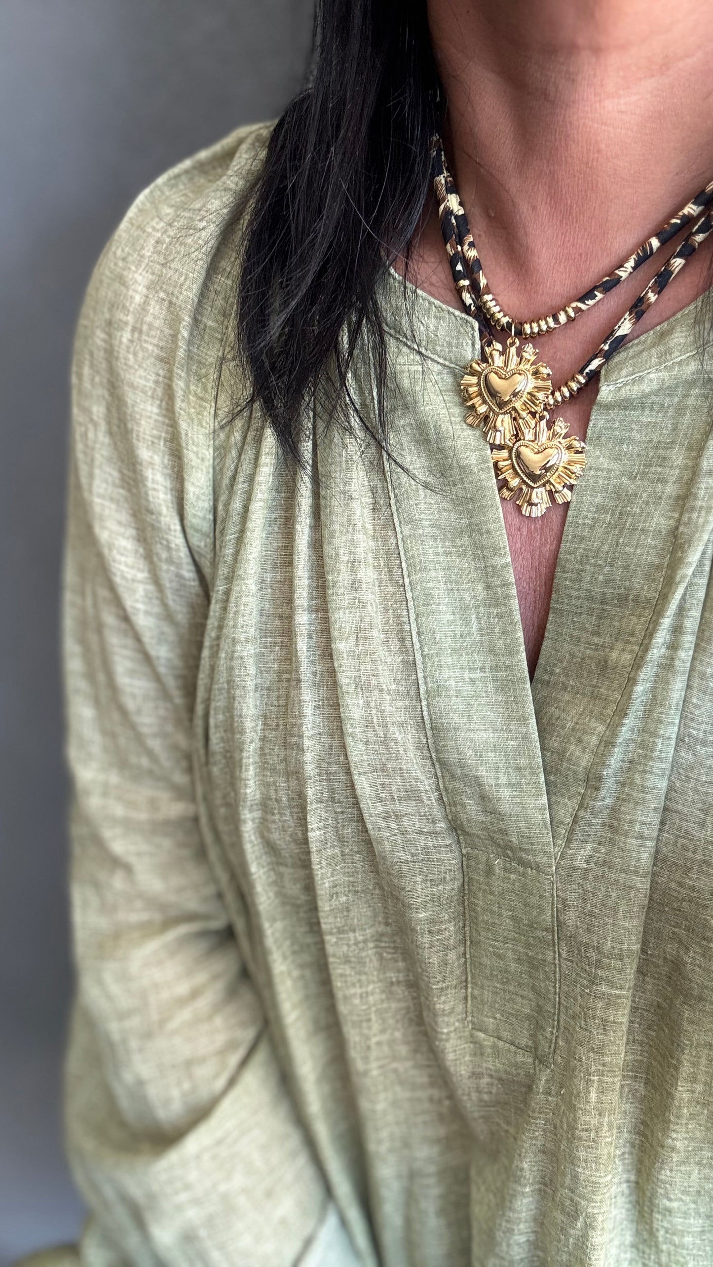 Collana cuore animalier