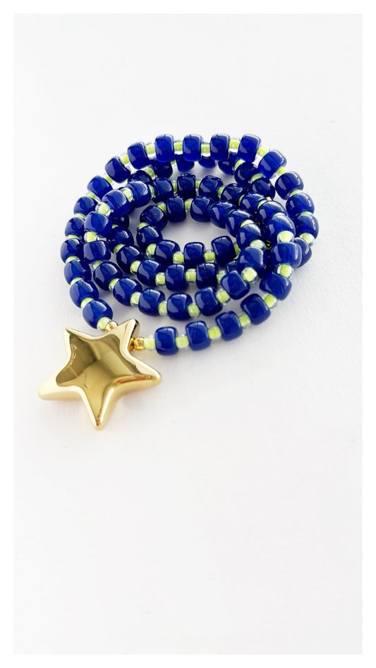 Collana Stella blu