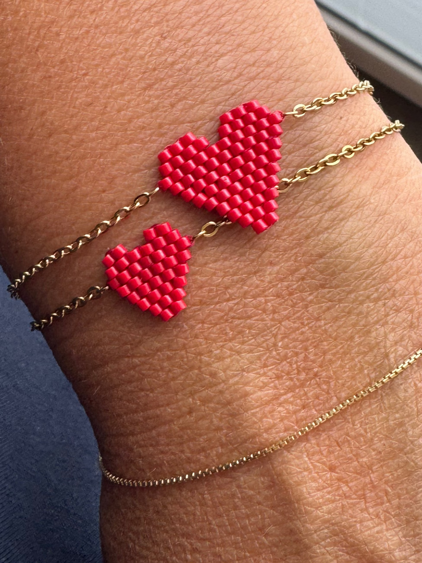 Bracciale cuore Miyuki