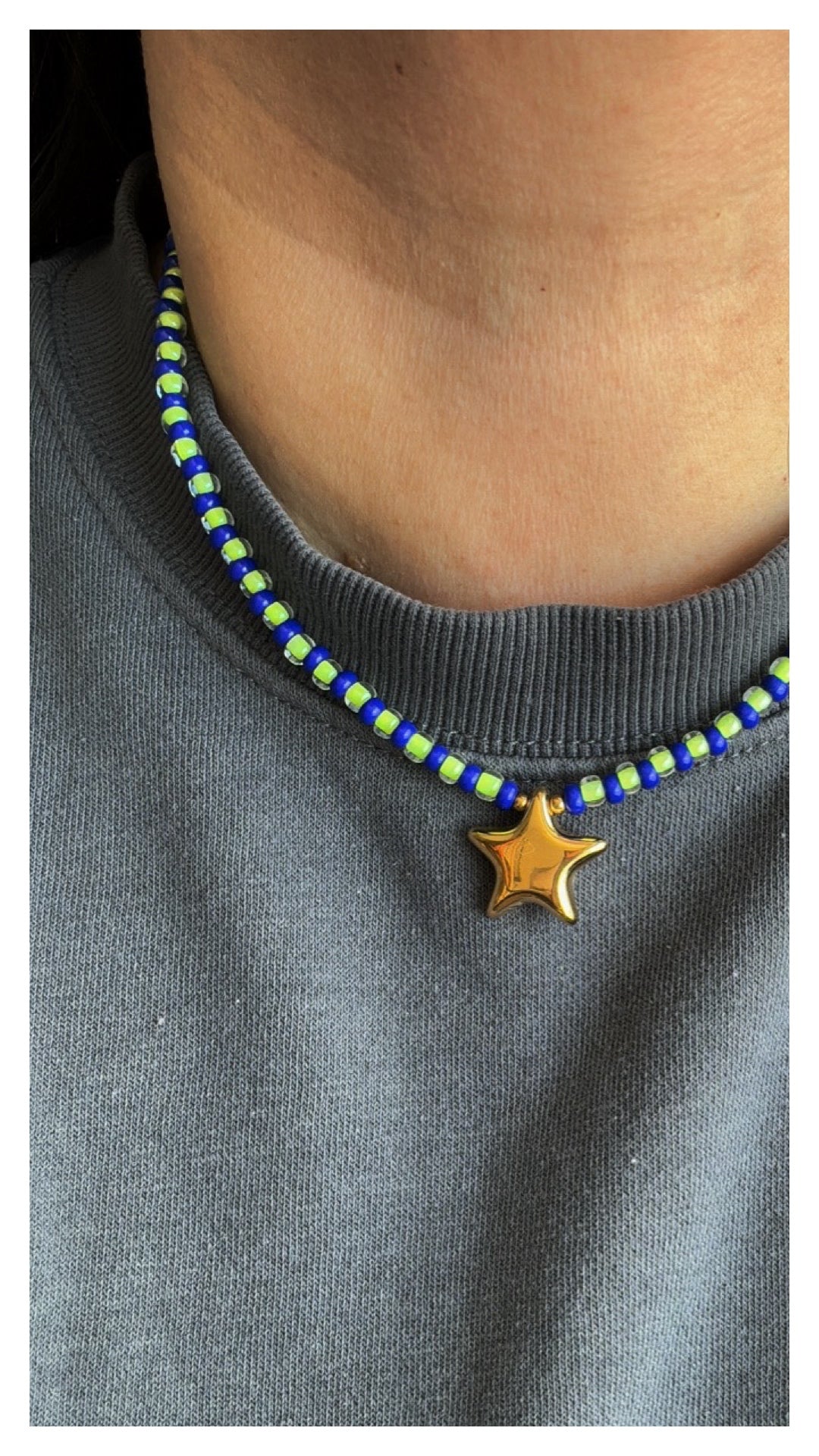 Collana Stella blu small